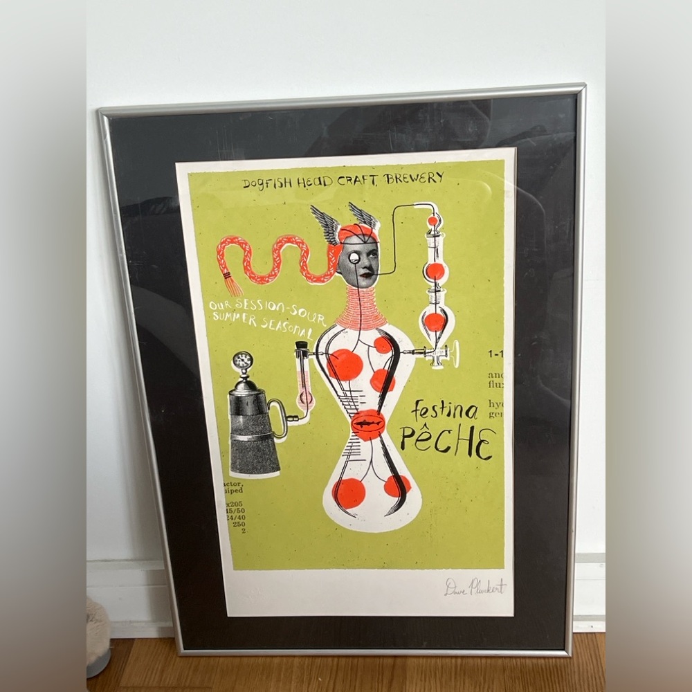 Dave Plunkert Official Limited Edition Print Dogfish Head Festina Peche Signed